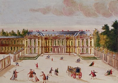 Il Castello di Choisy, lato del cortile da Chevalier